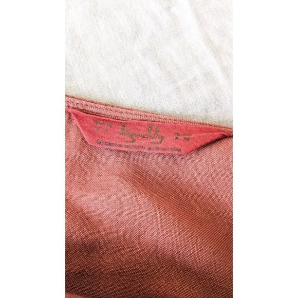 Tigerlily Aliki Pink Linen Blend Wrap Mini Dress With Buckle Size 8 - Picture 12 of 12